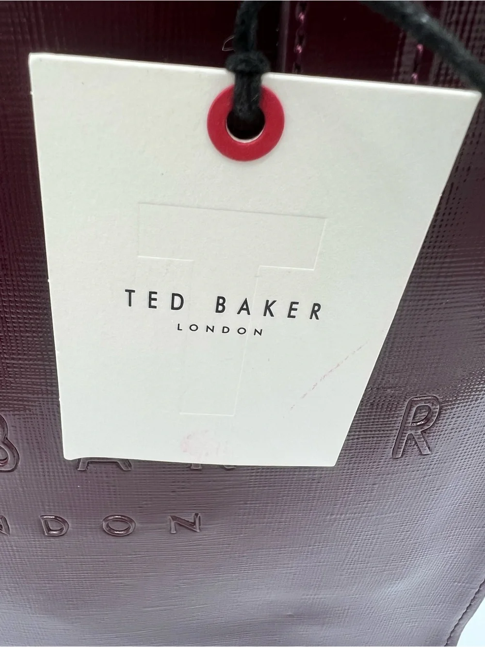 Ted Baker Soocon Icon Tote Bag in Burgundy